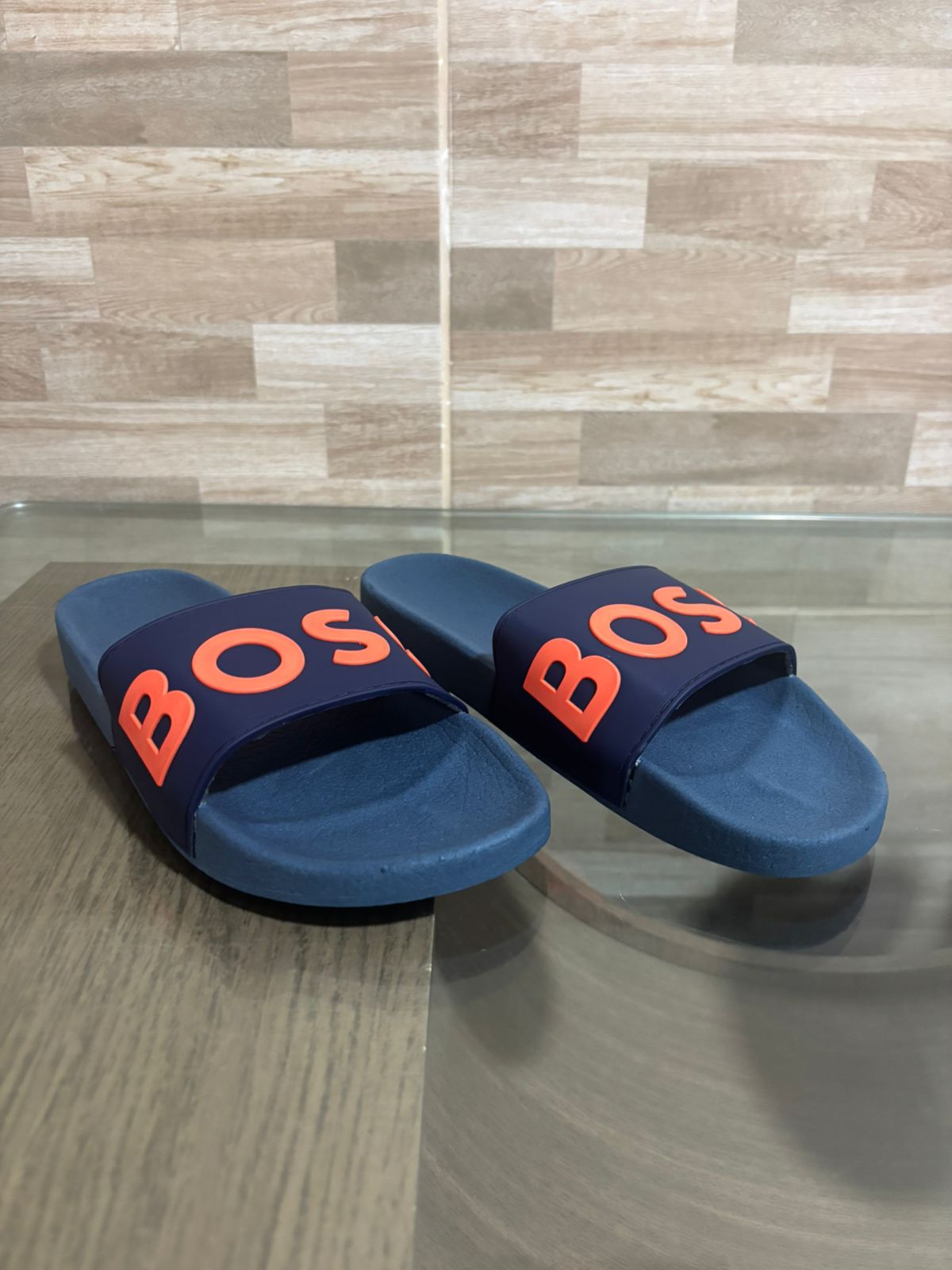 Chinelo Slide Boss Azul Marinho 40 42